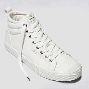 Cariuma OCA high off-white canvas shoes